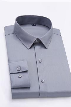 Áo Sơ Mi Nam Sợi Tre Cao Cấp Xám Đậm TGSM04